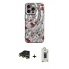 MARSİLYAN™- iPhone 14 Pro Max Kılıf Nova Doku Prime - Siyah Bilvis Hayalet Cam Ekran Koruyucu + Raze Metal Kamera Lens - GD