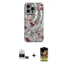 MARSİLYAN™- iPhone 14 Pro Max Kılıf Nova Doku Prime - Siyah Buffer Cam Ekran Koruyucu + Bilvis Titan Kamera Lens - GS