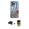 MARSİLYAN™- iPhone 14 Pro Max Kılıf Nova Doku Prime - Siyah Buffer Cam Ekran Koruyucu + Raze Metal Kamera Lens - GS