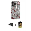MARSİLYAN™- iPhone 14 Pro Max Kılıf Nova Doku Prime - Siyah Buffer Cam Ekran Koruyucu + Raze Metal Kamera Lens - GS