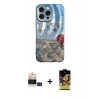 MARSİLYAN™- iPhone 14 Pro Max Kılıf Nova Doku Prime - Siyah Buffer Cam Ekran Koruyucu + Bilvis Titan Kamera Lens - SH