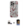 MARSİLYAN™- iPhone 14 Pro Max Kılıf Nova Doku Prime - Siyah Buffer Hayalet Cam Ekran Koruyucu + Bilvis Titan Kamera Lens - SH