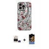 MARSİLYAN™- iPhone 14 Pro Max Kılıf Nova Doku Prime - Siyah Buffer Hayalet Cam Ekran Koruyucu + Bilvis Titan Kamera Lens - DNMR