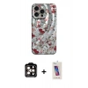 MARSİLYAN™- iPhone 14 Pro Max Kılıf Nova Doku Prime - Siyah Joko 5D Cam + PVD Metal Kamera Lens - TU