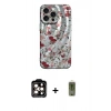 MARSİLYAN™- iPhone 14 Pro Max Kılıf Nova Doku Prime - Siyah Joko Magic 5D Hayalet Cam + PVD Metal Kamera Lens - TU