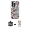 MARSİLYAN™- iPhone 14 Pro Max Kılıf Nova Doku Prime - Siyah Mat Seramik Nano Ekran Koruyucu + PVD Metal Kamera Lens - TU