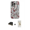 MARSİLYAN™- iPhone 14 Pro Max Kılıf Nova Doku Prime - Siyah Mat Seramik Nano Ekran Koruyucu + Raze Metal Kamera Lens - GD