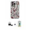 MARSİLYAN™- iPhone 14 Pro Max Kılıf Nova Doku Prime - Siyah Polymer Nano Ekran Koruyucu + Bilvis Titan Kamera Lens - SH