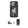 MARSİLYAN™- iPhone 14 Pro Max Kılıf Nova Form Koleksiyonu - Şeffaf 360 Full Body Arka Koruyucu + Bilvis Titan Kamera Lens - SH
