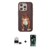 MARSİLYAN™- iPhone 14 Pro Max Kılıf Nova Form Koleksiyonu - Şeffaf 360 Full Body Arka Koruyucu + Bilvis Titan Kamera Lens - DNMR