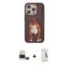 MARSİLYAN™- iPhone 14 Pro Max Kılıf Nova Form Koleksiyonu - Şeffaf Pasifik Cam Ekran Koruyucu + Gümüş Bilvis Titan Kamera Lens