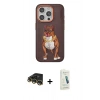 MARSİLYAN™- iPhone 14 Pro Max Kılıf Nova Form Koleksiyonu - Şeffaf Pasifik Cam Ekran Koruyucu + Raze Metal Kamera Lens - GD