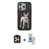 MARSİLYAN™- iPhone 14 Pro Max Kılıf Nova Form Koleksiyonu - Şeffaf Royal Nano Ekran Koruyucu + PVD Metal Kamera Lens - TU