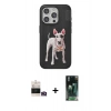 MARSİLYAN™- iPhone 14 Pro Max Kılıf Nova Form Koleksiyonu - Siyah 360 Mat Full Body Arka Koruyucu + Bilvis Titan Kamera Lens - GD