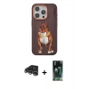 MARSİLYAN™- iPhone 14 Pro Max Kılıf Nova Form Koleksiyonu - Siyah 360 Mat Full Body Arka Koruyucu + Raze Metal Kamera Lens - GS