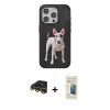 MARSİLYAN™- iPhone 14 Pro Max Kılıf Nova Form Koleksiyonu - Siyah 6D Mat Seramik Hayalet Nano Ekran Koruyucu + Raze Metal Kamera Lens - GD