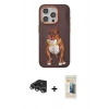 MARSİLYAN™- iPhone 14 Pro Max Kılıf Nova Form Koleksiyonu - Siyah 6D Mat Seramik Hayalet Nano Ekran Koruyucu + Raze Metal Kamera Lens - GS