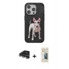 MARSİLYAN™- iPhone 14 Pro Max Kılıf Nova Form Koleksiyonu - Siyah 6D Mat Seramik Hayalet Nano Ekran Koruyucu + Raze Metal Kamera Lens - GS