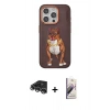 MARSİLYAN™- iPhone 14 Pro Max Kılıf Nova Form Koleksiyonu - Siyah Bilvis 3D Mat Cam Ekran Koruyucu + Raze Metal Kamera Lens - GS