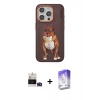 MARSİLYAN™- iPhone 14 Pro Max Kılıf Nova Form Koleksiyonu - Siyah Bilvis 5in1 3D Magic Cam Ekran Koruyucu + Bilvis Titan Kamera Lens - DNMR