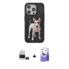 MARSİLYAN™- iPhone 14 Pro Max Kılıf Nova Form Koleksiyonu - Siyah Bilvis 5in1 5D Magic Hayalet Cam Ekran Koruyucu + Bilvis Titan Kamera Lens - GS