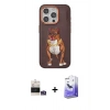 MARSİLYAN™- iPhone 14 Pro Max Kılıf Nova Form Koleksiyonu - Siyah Bilvis 5in1 5D Magic Hayalet Cam Ekran Koruyucu + Bilvis Titan Kamera Lens - GS