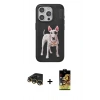 MARSİLYAN™- iPhone 14 Pro Max Kılıf Nova Form Koleksiyonu - Siyah Buffer Cam Ekran Koruyucu + Raze Metal Kamera Lens - GD