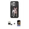 MARSİLYAN™- iPhone 14 Pro Max Kılıf Nova Form Koleksiyonu - Siyah Buffer Hayalet Cam Ekran Koruyucu + Bilvis Titan Kamera Lens - GS