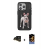 MARSİLYAN™- iPhone 14 Pro Max Kılıf Nova Form Koleksiyonu - Siyah Buffer Hayalet Cam Ekran Koruyucu + Raze Metal Kamera Lens - GD
