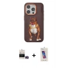 MARSİLYAN™- iPhone 14 Pro Max Kılıf Nova Form Koleksiyonu - Siyah Joko 5D Cam + Gold Bilvis Titan Kamera Lens