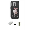 MARSİLYAN™- iPhone 14 Pro Max Kılıf Nova Form Koleksiyonu - Siyah Joko Magic 5D Hayalet Cam + Gold Band Metal Kamera Lens
