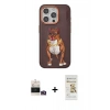 MARSİLYAN™- iPhone 14 Pro Max Kılıf Nova Form Koleksiyonu - Siyah Mat Seramik Nano Ekran Koruyucu + Bilvis Titan Kamera Lens - GD