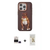MARSİLYAN™- iPhone 14 Pro Max Kılıf Nova Form Koleksiyonu - Siyah Mat Seramik Nano Ekran Koruyucu + Derin Mor Bilvis Titan Kamera Lens