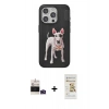 MARSİLYAN™- iPhone 14 Pro Max Kılıf Nova Form Koleksiyonu - Siyah Mat Seramik Nano Ekran Koruyucu + Derin Mor Bilvis Titan Kamera Lens