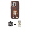 MARSİLYAN™- iPhone 14 Pro Max Kılıf Nova Form Koleksiyonu - Siyah Mat Seramik Nano Ekran Koruyucu + PVD Metal Kamera Lens - TU