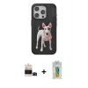 MARSİLYAN™- iPhone 14 Pro Max Kılıf Nova Form Koleksiyonu - Siyah Polymer Nano Ekran Koruyucu + Bilvis Titan Kamera Lens - SH