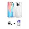 MARSİLYAN™- iPhone 14 Pro Max Kılıf Nova Işık Koleksiyonu - Siyah Bilvis 5in1 3D Magic Cam Ekran Koruyucu + Bilvis Titan Kamera Lens - DNMR