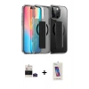 MARSİLYAN™- iPhone 14 Pro Max Kılıf Nova Işık Koleksiyonu - Siyah Joko 5D Cam + Bilvis Titan Kamera Lens - DNMR