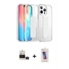 MARSİLYAN™- iPhone 14 Pro Max Kılıf Nova Işık Koleksiyonu - Siyah Joko 5D Cam + Siyah Bilvis Titan Kamera Lens