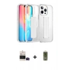 MARSİLYAN™- iPhone 14 Pro Max Kılıf Nova Işık Koleksiyonu - Siyah Joko Magic 5D Hayalet Cam + Siyah Bilvis Titan Kamera Lens