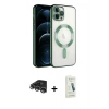 MARSİLYAN™- iPhone 14 Pro Max Kılıf Nova Işık Özel Seri - Şeffaf Pasifik Cam Ekran Koruyucu + Raze Metal Kamera Lens - GS