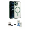 MARSİLYAN™- iPhone 14 Pro Max Kılıf Nova Işık Özel Seri - Şeffaf Royal Nano Ekran Koruyucu + Bilvis Titan Kamera Lens - GD