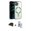 MARSİLYAN™- iPhone 14 Pro Max Kılıf Nova Işık Özel Seri - Şeffaf Royal Nano Ekran Koruyucu + Raze Metal Kamera Lens - GD