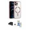 MARSİLYAN™- iPhone 14 Pro Max Kılıf Nova Işık Özel Seri - Şeffaf Royal Nano Ekran Koruyucu + Raze Metal Kamera Lens - GS