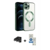 MARSİLYAN™- iPhone 14 Pro Max Kılıf Nova Işık Özel Seri - Şeffaf Royal Nano Ekran Koruyucu + Raze Metal Kamera Lens - GS