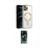 MARSİLYAN™- iPhone 14 Pro Max Kılıf Nova Işık Özel Seri - Siyah 360 Mat Full Body Arka Koruyucu