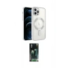 MARSİLYAN™- iPhone 14 Pro Max Kılıf Nova Işık Özel Seri - Siyah 360 Mat Full Body Arka Koruyucu