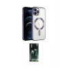 MARSİLYAN™- iPhone 14 Pro Max Kılıf Nova Işık Özel Seri - Siyah 360 Mat Full Body Arka Koruyucu