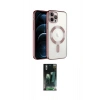 MARSİLYAN™- iPhone 14 Pro Max Kılıf Nova Işık Özel Seri - Siyah 360 Mat Full Body Arka Koruyucu