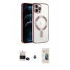 MARSİLYAN™- iPhone 14 Pro Max Kılıf Nova Işık Özel Seri - Siyah 6D Mat Seramik Hayalet Nano Ekran Koruyucu + Bilvis Titan Kamera Lens - SH